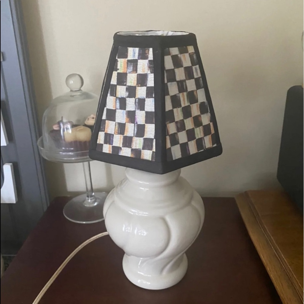 Lamp with Mackenzie Childs shade